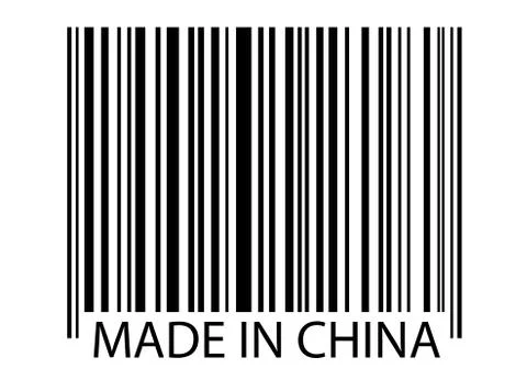 Bar code - Made In China Stock Photos