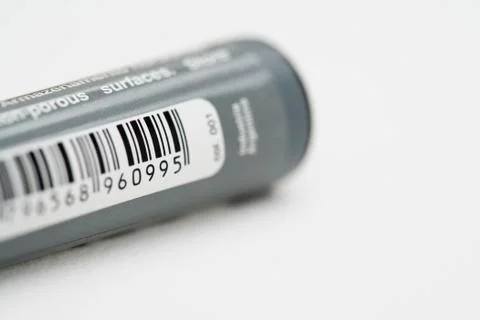 Bar code on marker Stock Photos