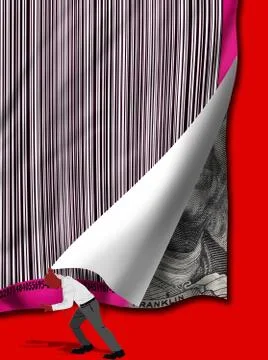 Bar Code Money. Stock-Illustration