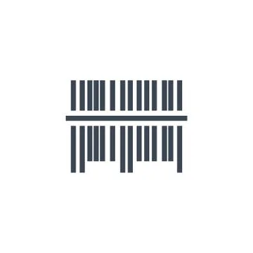 Bar Code related vector glyph icon. 스톡 일러스트