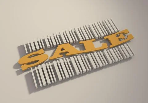 Bar code with sale word Stock Illustration