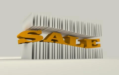 Bar code with sale word Stock-Illustration