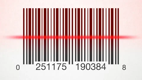 Bar Code Scan Video stock 234072041