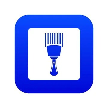 Bar code scanner icon digital blue Stock-Illustration