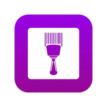 Bar code scanner icon digital purple Stock-Illustration