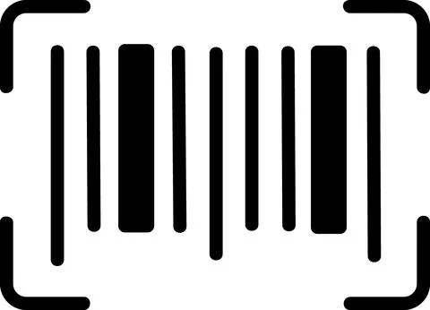 Bar-code scanner icon for inventory tracking system Stockillustratie