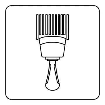 Bar code scanner icon outline Stock-Illustration