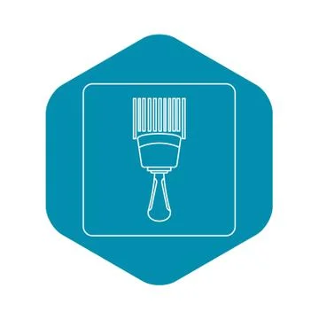 Bar code scanner icon outline 스톡 일러스트