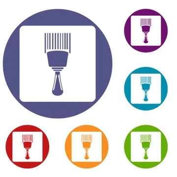 Bar code scanner icons set Stock-Illustration
