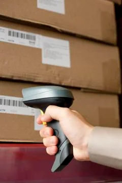 Bar code scanner Stock Photos