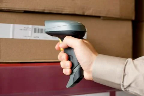 Bar code scanner Foto stock