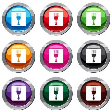 Bar code scanner set 9 collection Stock Illustration