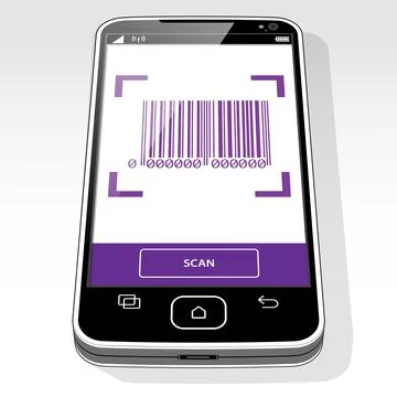 Bar Code Scanner - SmartPhone Stock-Illustration