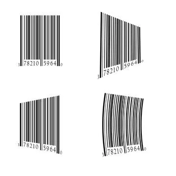 Bar code set colorful illustration with bar code set on white background C... Foto stock