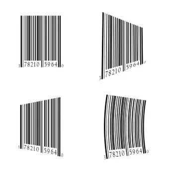 Bar code set Stock-Illustration
