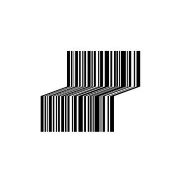 Bar code shaped like a bench Stock Illustration