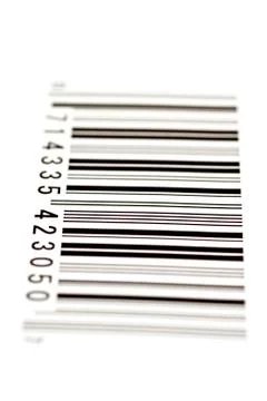 Bar Code From The Side With Shallow DOF 写真素材