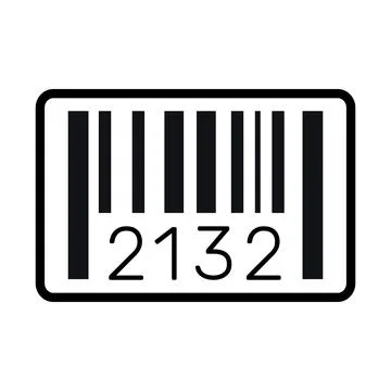 Bar Code Sign Flat Icon Vector Illustration 스톡 일러스트