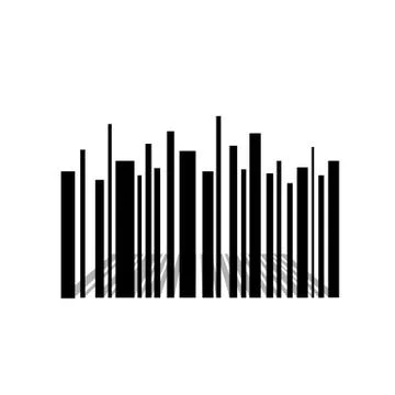 Bar code skyscraper Stock-Illustration