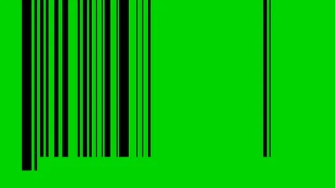 BAR CODE sticks  comes from out of the frame  one by one. Stock Footage 93770945