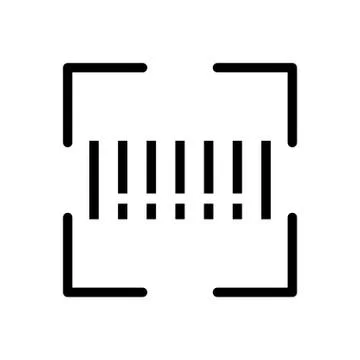 Bar code thin line icon Stock-Illustration