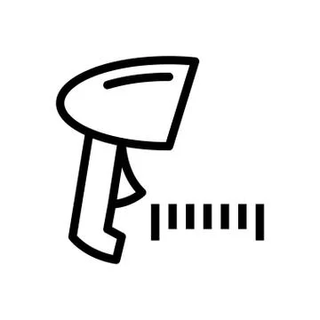 Bar code thin line icon Stockillustratie