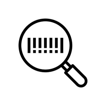 Bar code thin line icon Stock-Illustration
