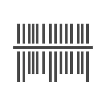 Bar Code Vector Icon Stock-Illustration