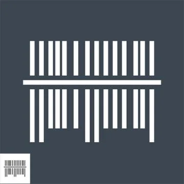 Bar Code Vector Icon Stock Illustration