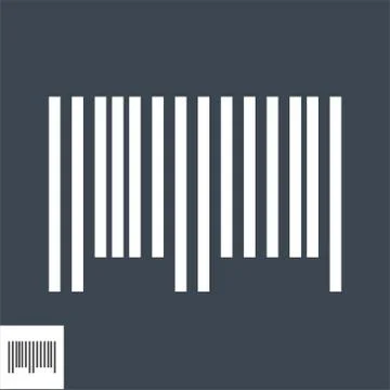 Bar Code Vector Icon Stockillustratie