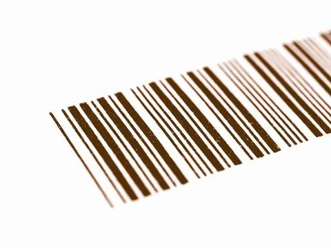 Bar code vintage Detail of a bar code for product identification vintage C... Foto stock