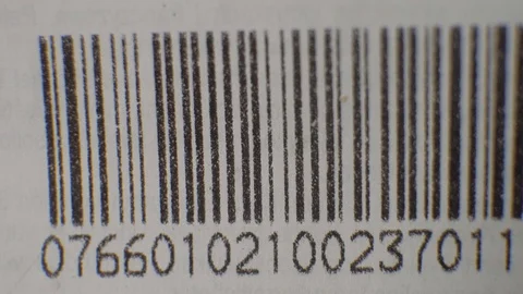 Bar code on white background bill paper Stock Footage 101663443