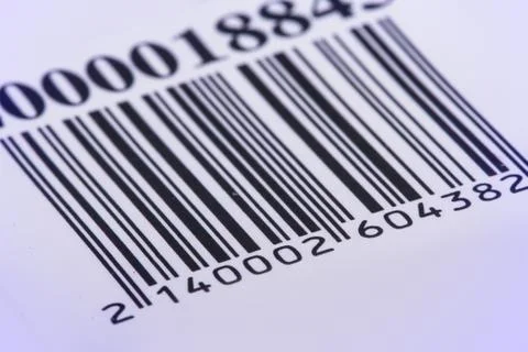 Bar code on white 写真素材