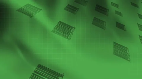 Bar codes Green Looping Abstract Video stock 47530091