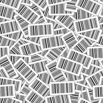Bar codes pattern Illustrazione stock