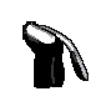 Bar corkscrew wine game pixel art vector illustration Ilustração Stock