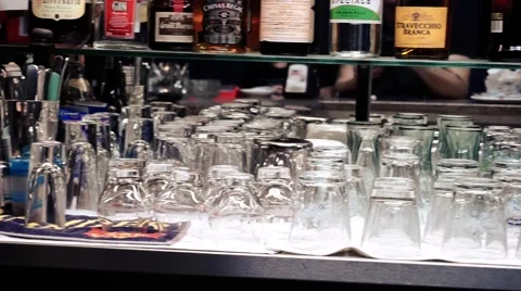 Bar counter camera moving Stock Footage 63318358