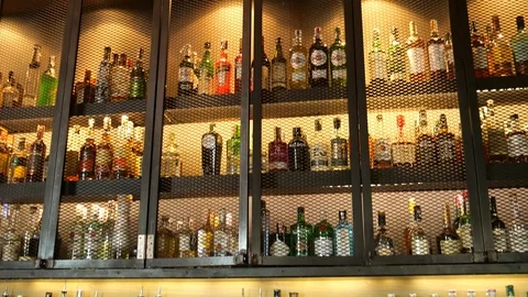 Bar counter in the hotel Stock-Footage 119190029