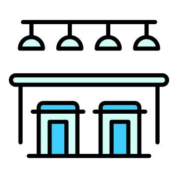 Bar counter stool icon vector flat Illustrazione stock