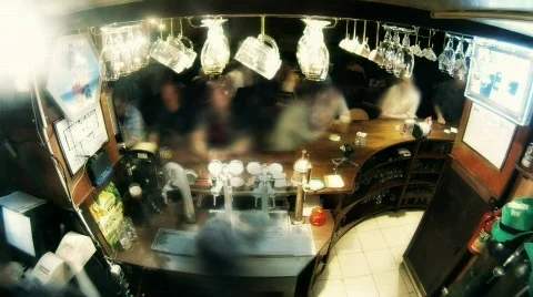 Bar counter timelapse 2 Stock Footage 751761