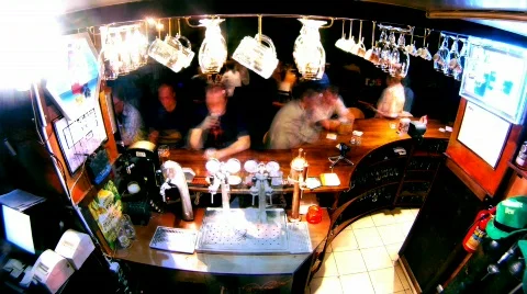 Bar counter timelapse 4 Stock Footage 751769