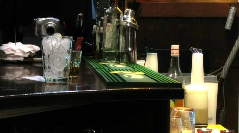 Bar counter timelapse 5 Stock Footage 751780