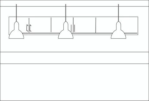Bar counter, wardrobe, loft-style chandeliers. Interior.black and white 스톡 일러스트