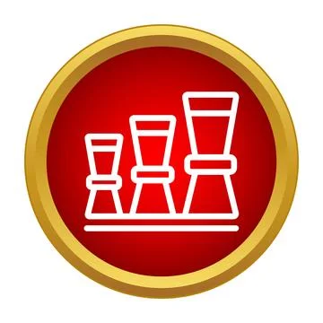 Bar counters with different levels of measuring tools Stock Illustration
