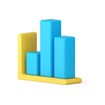 Bar diagram chart graph statistic analyzing data dynamic process isometric 3d 스톡 일러스트