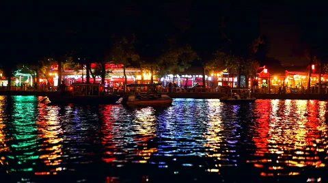 Bar district Stock Footage 489492