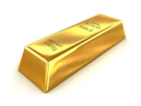 Bar of fine gold Stock Illustration