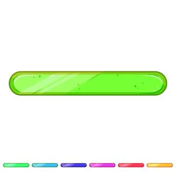 Bar gold game button cartoon vector graphic Stock Illustration