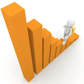 Bar graph 14 Illustrazione stock