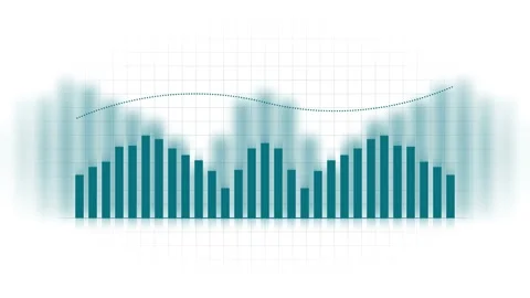 Bar graph and curve graph. Stock Footage 233238350